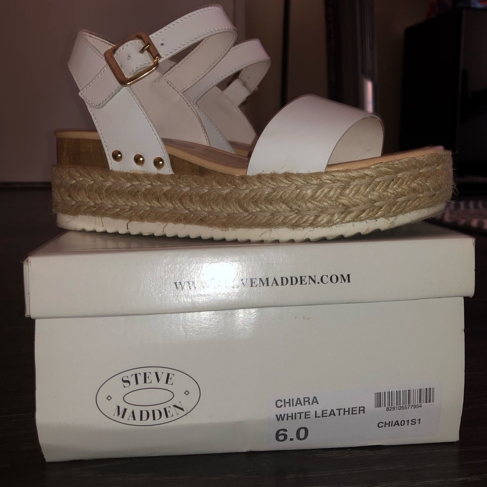 Steve Madden Chiara - White Leather